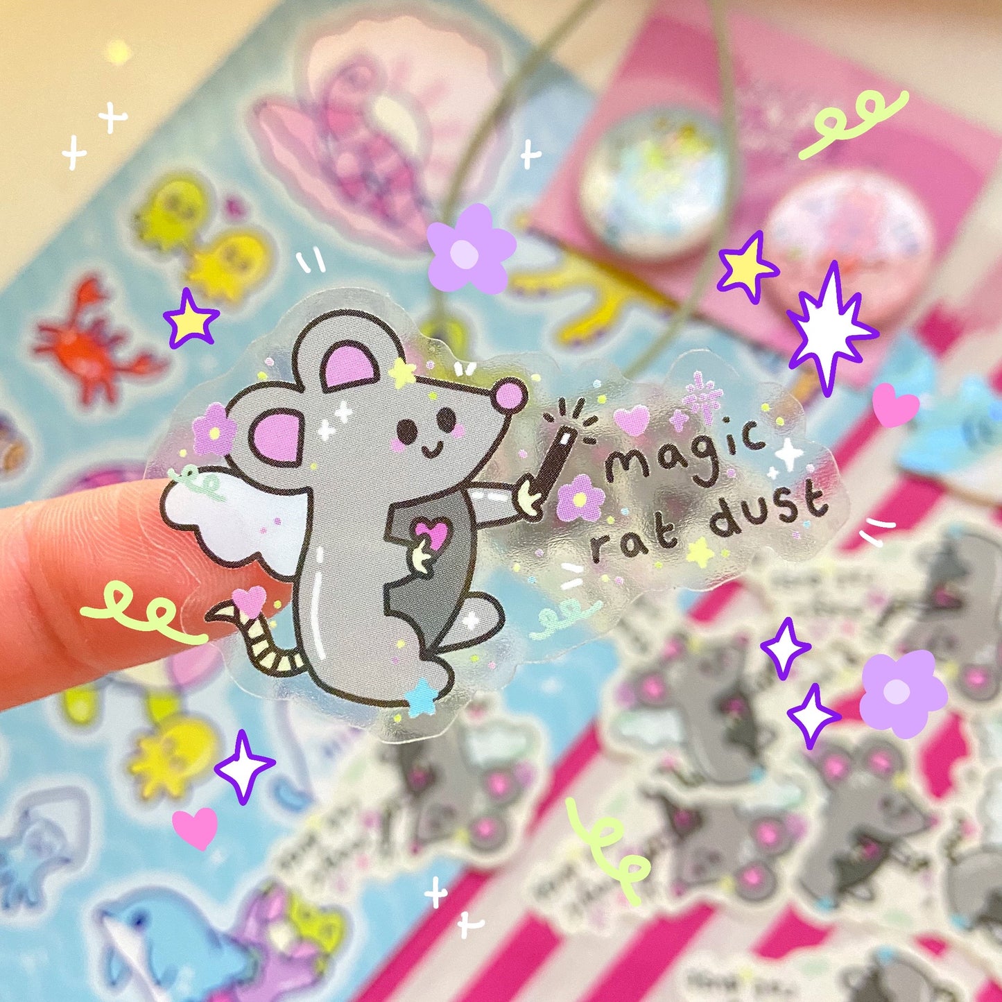 Mini Rat Transparent Sticker