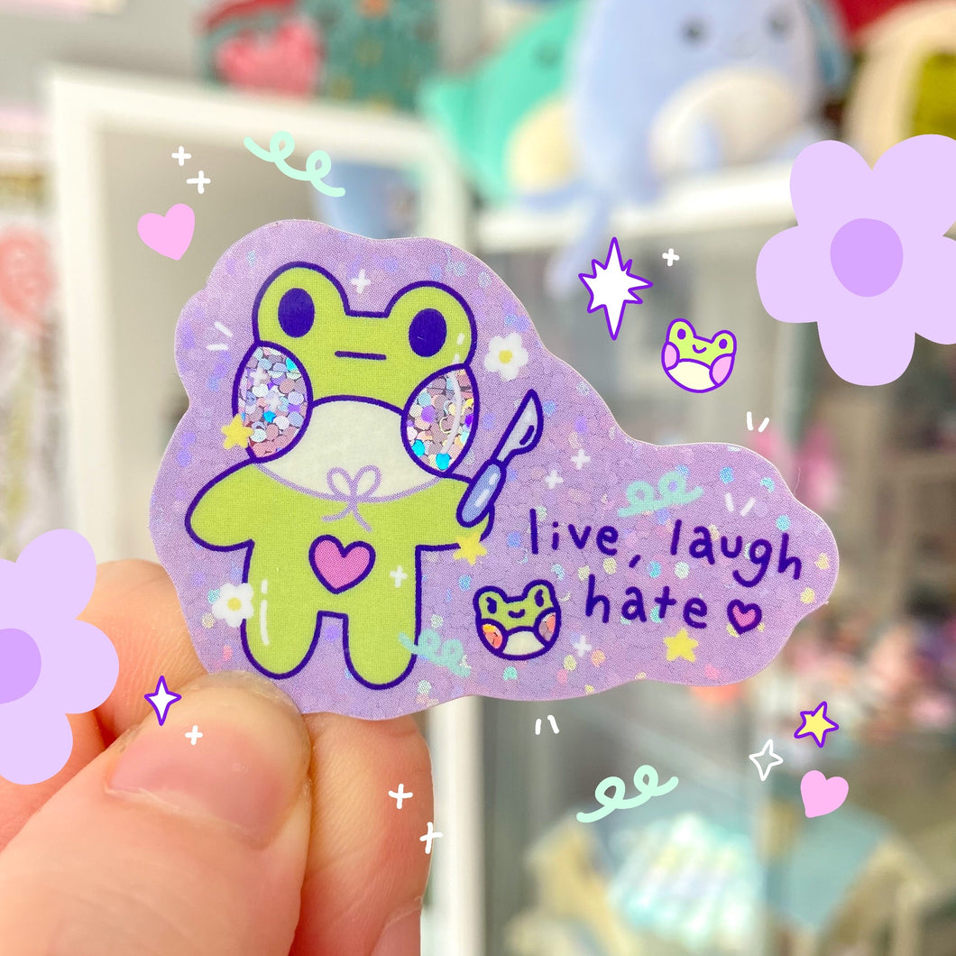 Grumpy Froggy Sticker