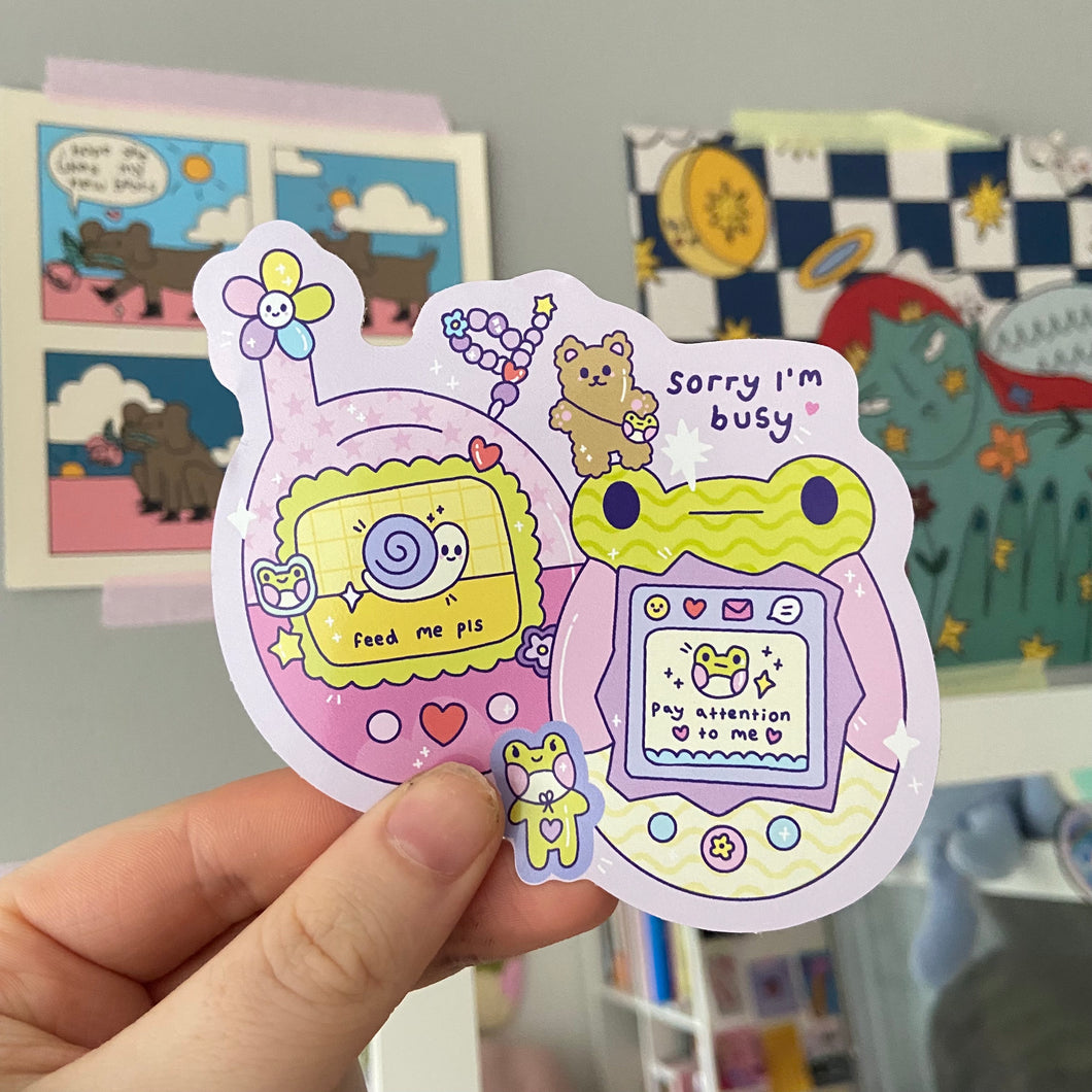 Sorry I'm Busy Sticker